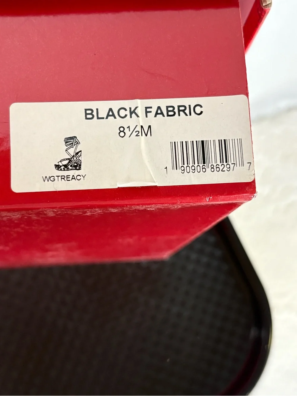 GUESS Black Fabric Lace-Up Cork Platform Wedges - Picture 9 of 9